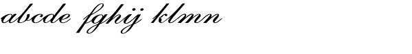 Calligri Expanded Italic Font LOWERCASE