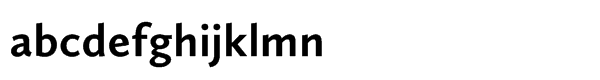 Calluna Sans Std Bold Font LOWERCASE