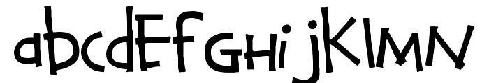 Calvin and Hobbes Normal Font LOWERCASE