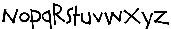 Calvin and Hobbes Normal Font LOWERCASE