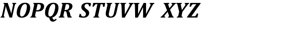 Cambria Bold Italic Font UPPERCASE