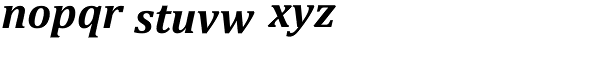 Cambria Bold Italic Font LOWERCASE