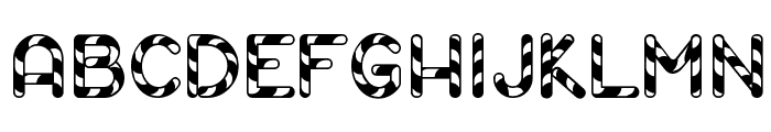 Candy Cane Match Font UPPERCASE