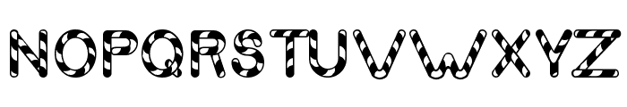 Candy Cane Match Font UPPERCASE