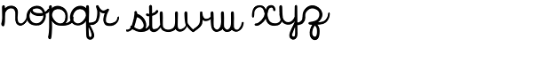 Candy Cursive Font LOWERCASE