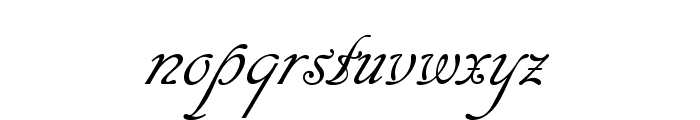 Cansellarist Font LOWERCASE