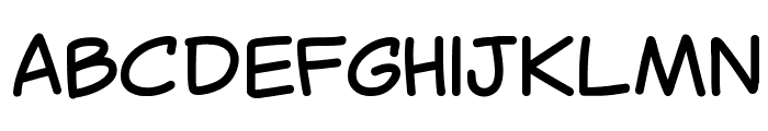 Canted Comic Regular Font LOWERCASE