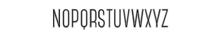CanterOutline Font LOWERCASE