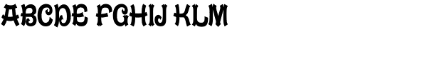 Caractere Doublet Compressed Font UPPERCASE