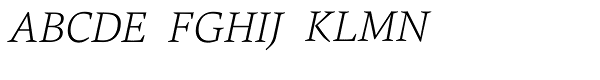Carat ExtraLight Italic Font UPPERCASE