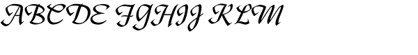 Caravan Script Font UPPERCASE