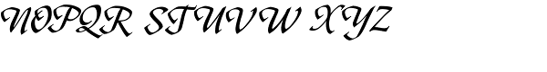 Caravan Script Font UPPERCASE