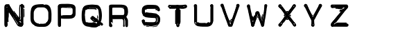 Carbon-14 Stout Font LOWERCASE