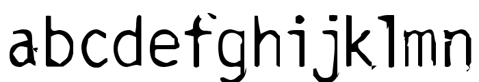 Carbonated Gothic Font LOWERCASE