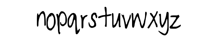 CarefulNow Font LOWERCASE