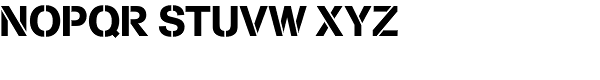 Cargo D Font UPPERCASE