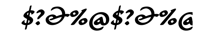 Carlin Script Std Bold Italic Font OTHER CHARS