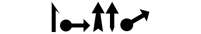 Carr Arrows [filled] Font OTHER CHARS