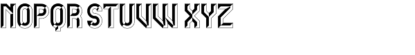 Carved Initials Font UPPERCASE
