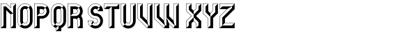 Carved Initials Font LOWERCASE