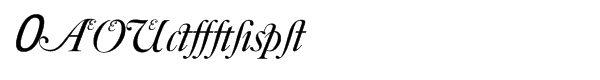 Caslon 540 Std Swash Alternative Italic (D) Font OTHER CHARS