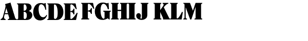 Caslon Black SH-Regular Font UPPERCASE