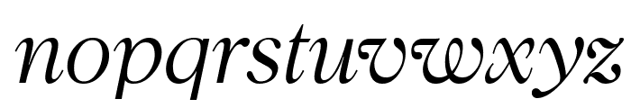 CaslonUT LightItalic Font LOWERCASE