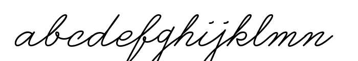 Castro Script PERSONAL USE ONLY Font LOWERCASE