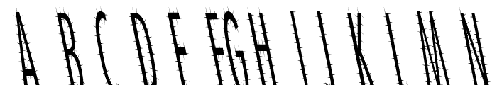 CatScratch Thin Rev Italic Font UPPERCASE