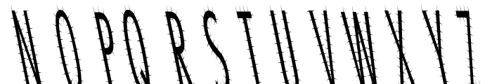 CatScratch Thin Rev Italic Font UPPERCASE