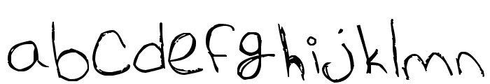 Cat's Awesomely Awesome Font Font LOWERCASE