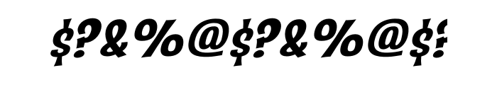 Catseye Pro Bold Italic Font OTHER CHARS