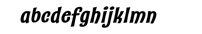 Catseye Pro Bold Italic Font LOWERCASE