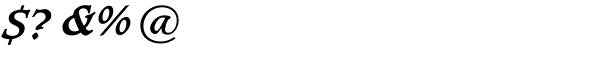 Caxton Bold Italic Font OTHER CHARS