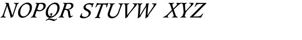 Caxton Book Italic Font UPPERCASE