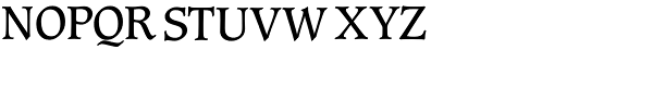Caxton Roman Book LET Font UPPERCASE