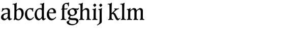 Caxton Roman Book LET Font LOWERCASE