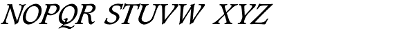 Caxton SH-Italic Font UPPERCASE