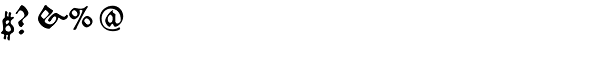 Caxton Script Font OTHER CHARS