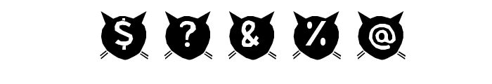 cats-MEOW Font OTHER CHARS
