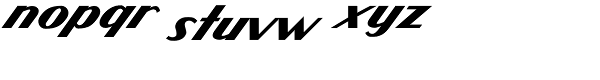 CCAtomic Wedgie Font LOWERCASE
