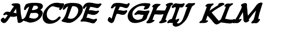 CCDreamland Lower-Bold Italic Font UPPERCASE