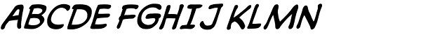CCMonologous Italic Font UPPERCASE