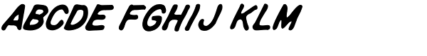 CCRigor Mortis-Bold Italic Font LOWERCASE