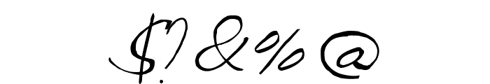Celine Dion Handwriting Font OTHER CHARS