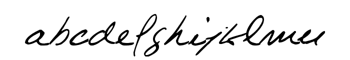 Celine Dion Handwriting Font LOWERCASE