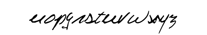 Celine Dion Handwriting Font LOWERCASE