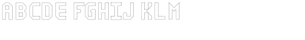 Cell Block 6 Solid Outline Font UPPERCASE