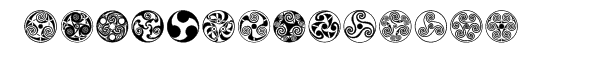 Celtic Ornaments BA Font LOWERCASE