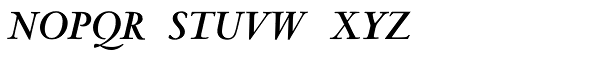 Centaur Pro Bold Italic Font UPPERCASE